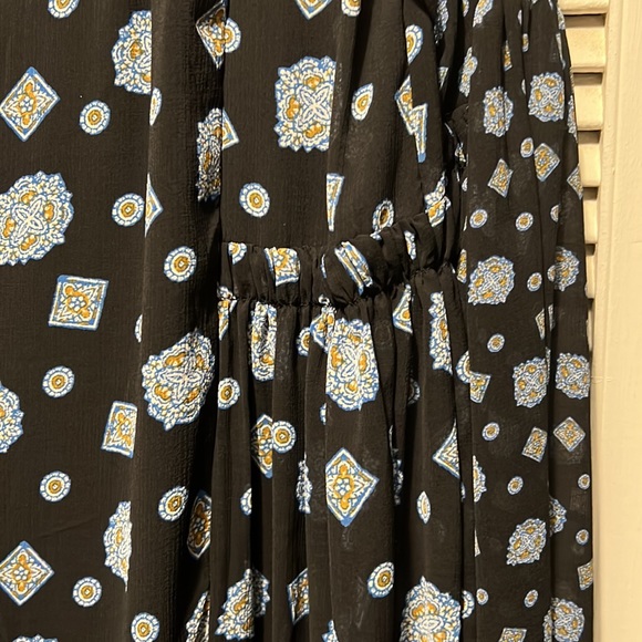 NWT Free People Turn Turn Long Sleeve Sheer Mini dress Medallon Print - Picture 6 of 11
